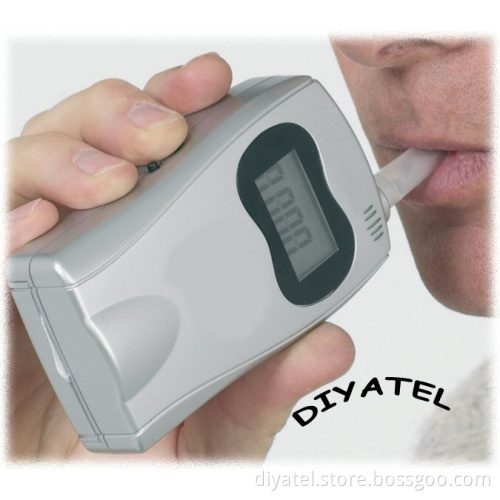 Professional Alcohol Tester Breathalyzer Backlight LCD Display and Replaced Mouthpieces At570